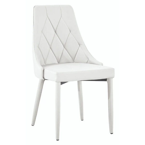 SEDIA ECOPELLE GRACE BIANCA1