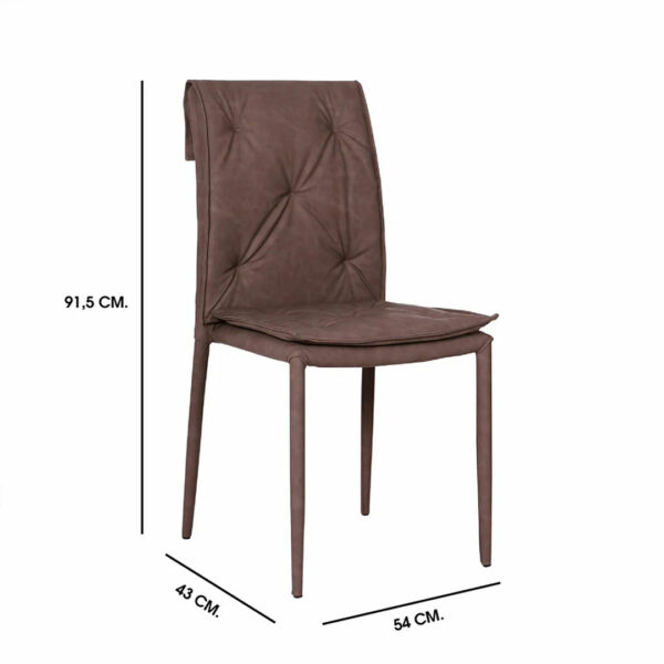 SEDIA ECOPELLE NEWMIXI MARRONE6