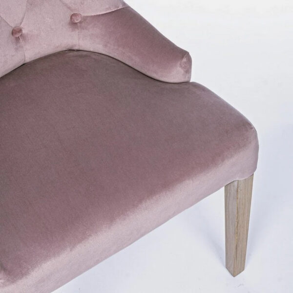 SEDIA VELLUTO AZELIA ROSA3