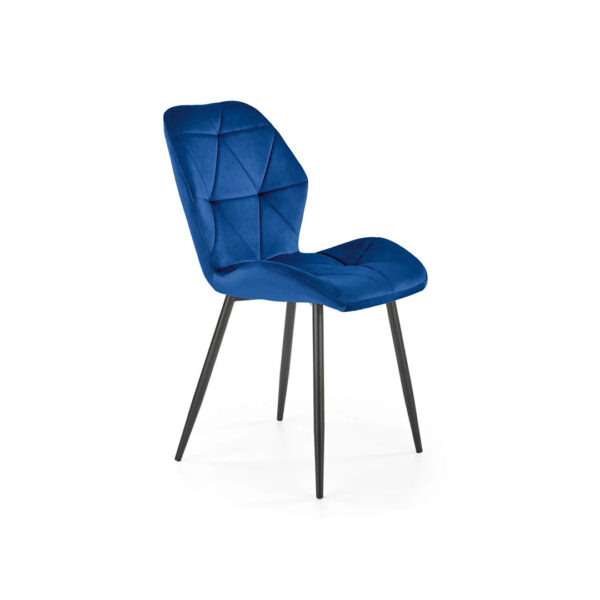 SEDIA VELLUTO ROBERTA BLU1