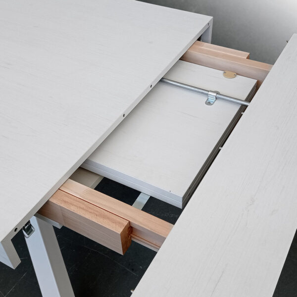 tavolo allungabile Artemide bianco4