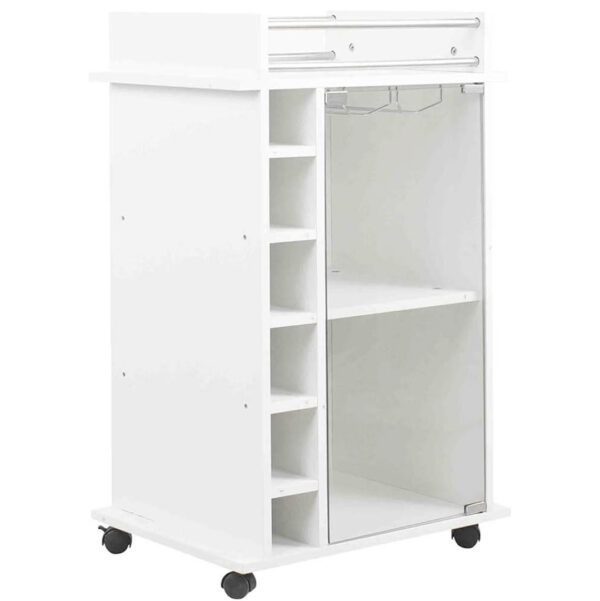 CARRELLO PORTABOTTIGLIE BAKAJI BIANCO