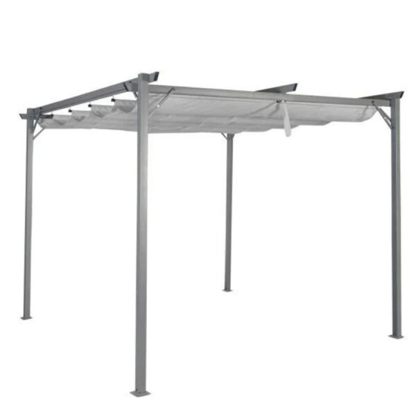 GAZEBO PERGOLA TENDA GRIGIO