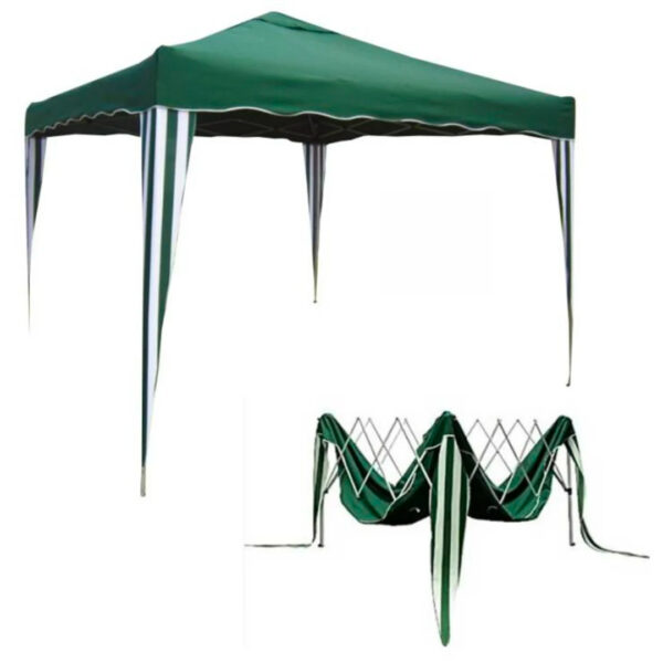 GAZEBO RICHIUDIBILE VERDE 3X3