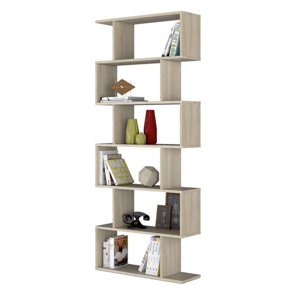 LIBRERIA DESIGN ZIGZAG ROVERE
