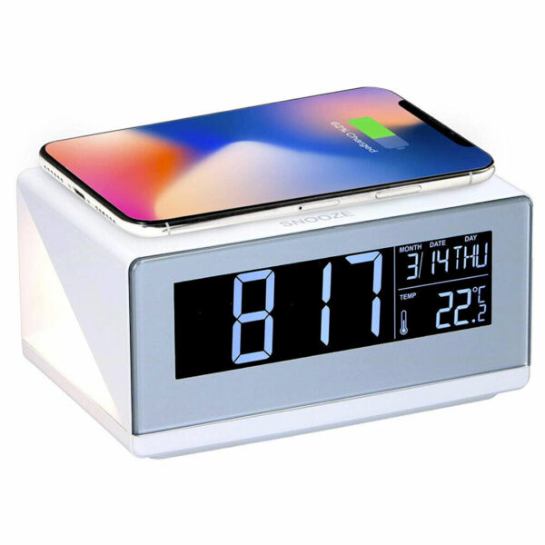 OROLOGIO SVEGLIA CON CARICATORE WIRELESS