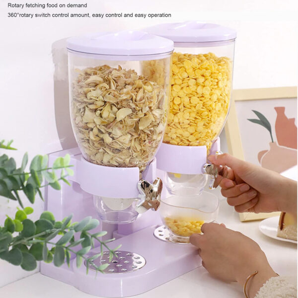 DISPENSER CEREALI DOPPIO BIANCO