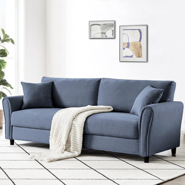 DIVANO 3 POSTI BLU