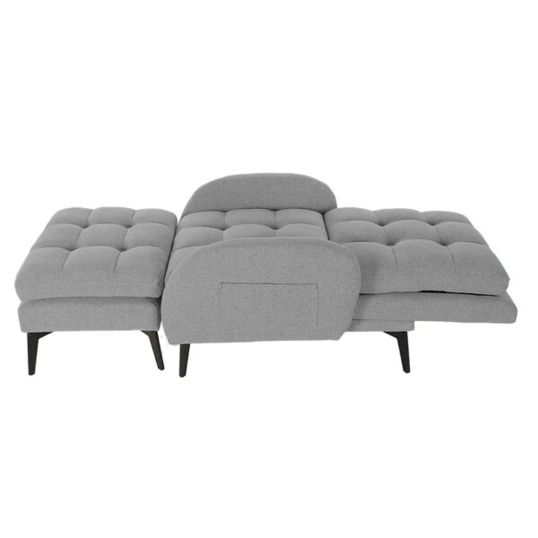 POLTRONA RECLINABILE POUF GRIGIO2