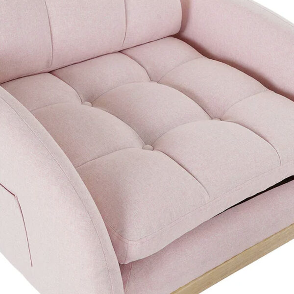 POLTRONA RECLINABILE POUF ROSA4