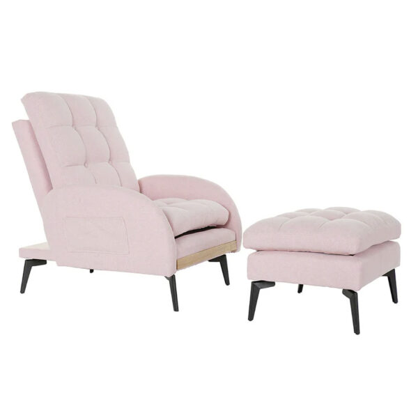 POLTRONA RECLINABILE POUF ROSA5