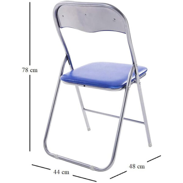 SEDIA PIEGHEVOLE PVC BLU